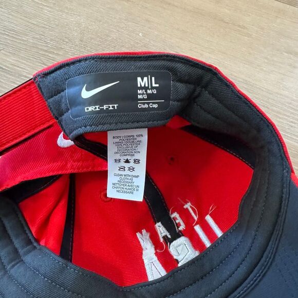 Nike Team USA Red Olympic Adjustable Strap Hat Coca Cola Dri Fit America Cap - Picture 4 of 5